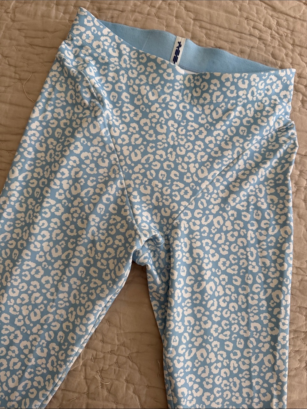Amazing Blue Leopard Print women’s Leggings by Adam Selman size medium